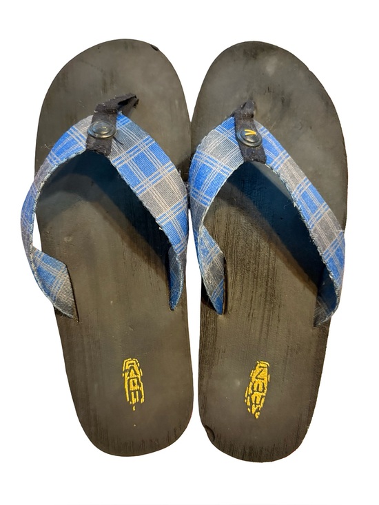 Keen Other - Blue Plaid Flip Flops - Keens